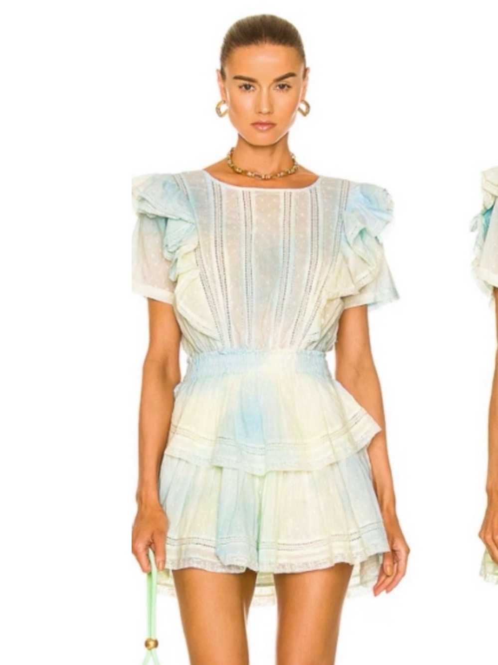 Love Shack Fancy Natasha tie dye mini dress